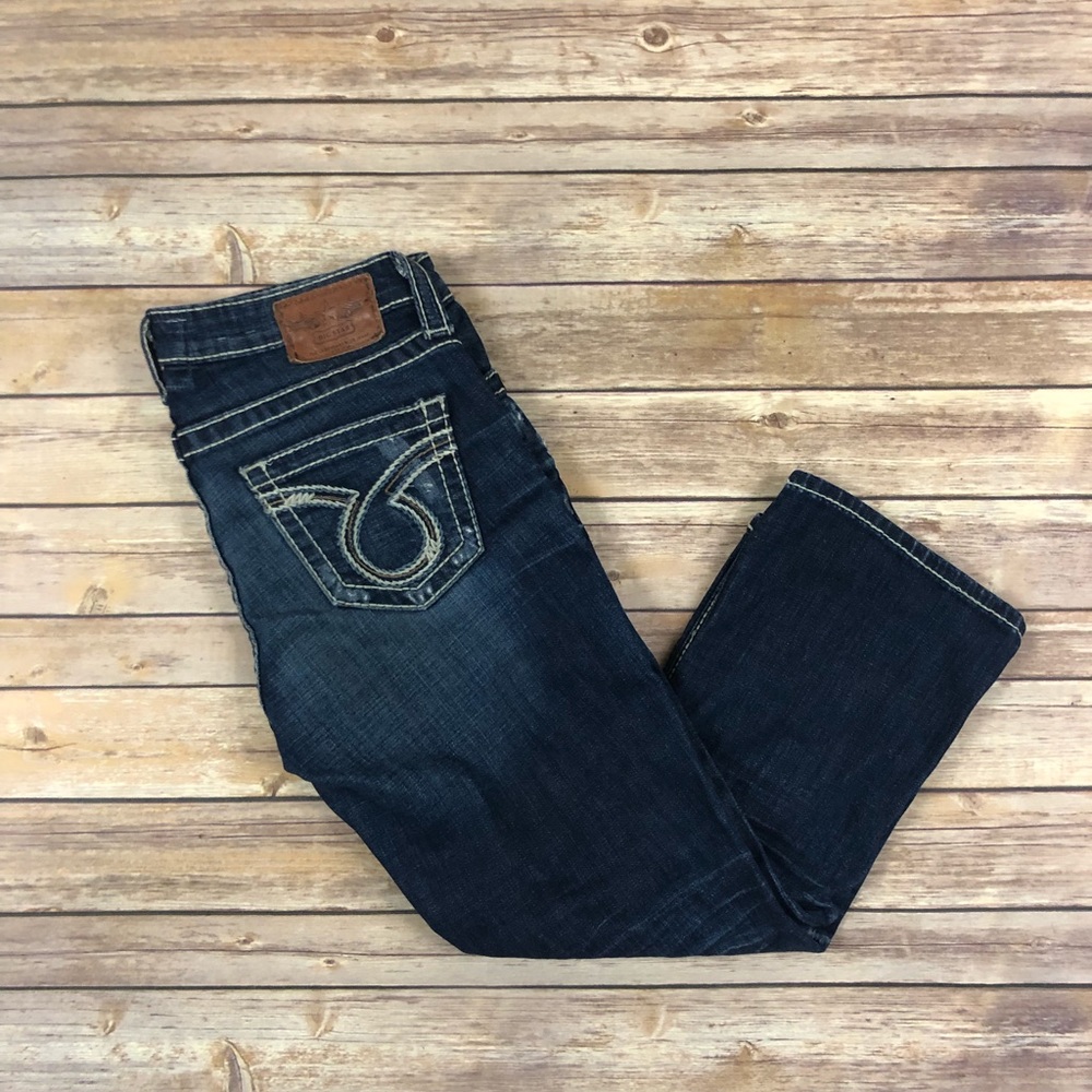 Big Star Maddie Dark Wash Cropped Jean Capris